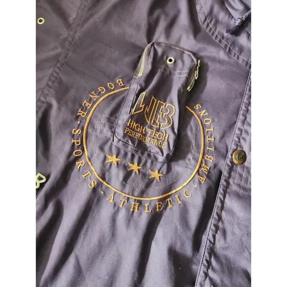 Bogner Vintage Purple Full Zip Retractable Hood Ski Jacket Women's Size 42 Read - Picture 3 of 12